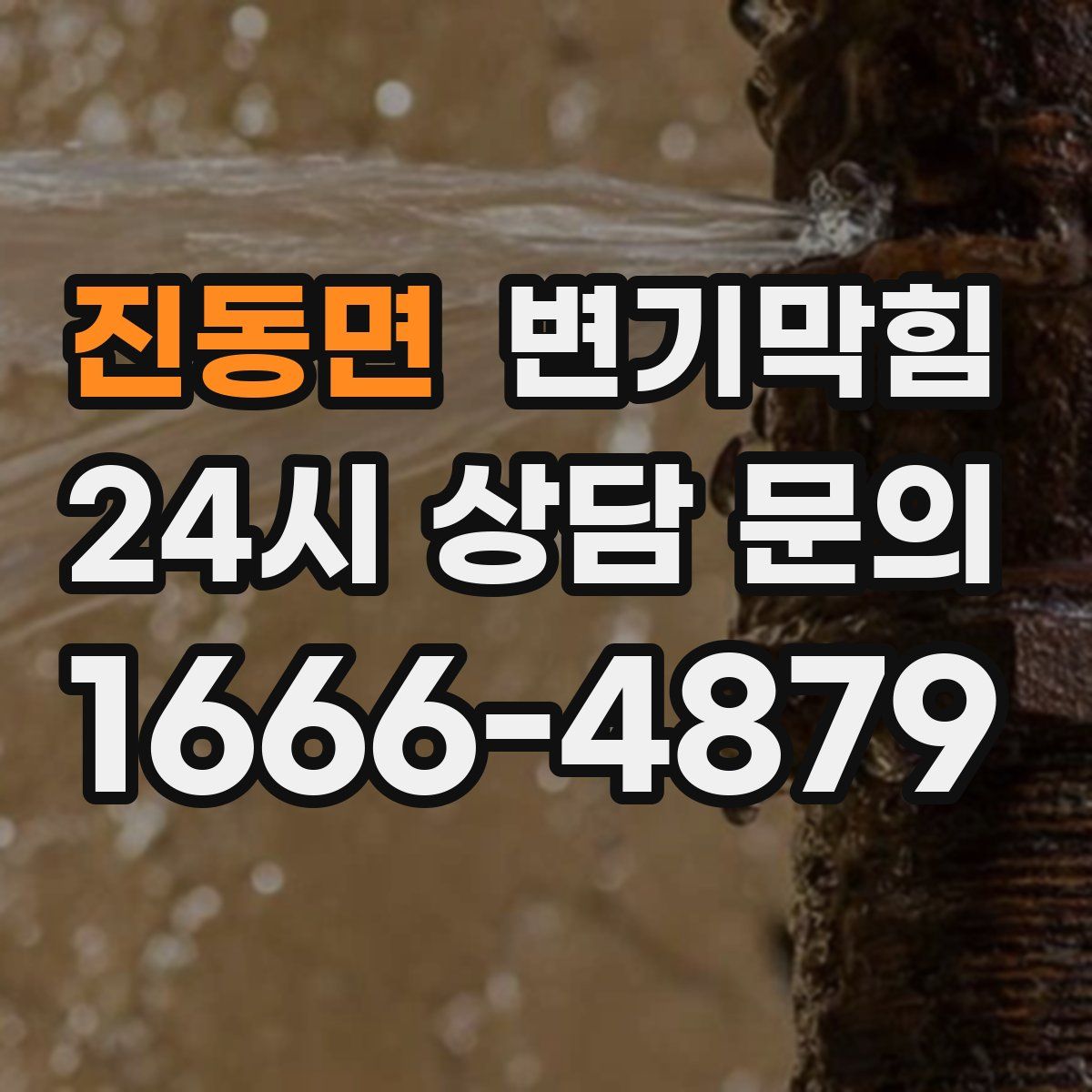 진동면 변기막힘