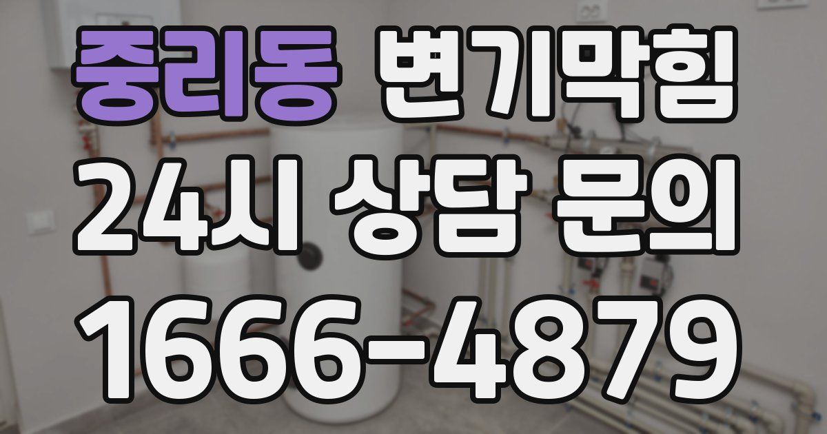 중리동 변기