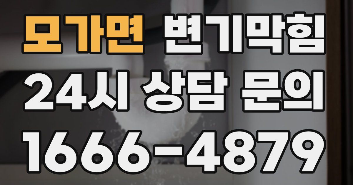 모가면 변기