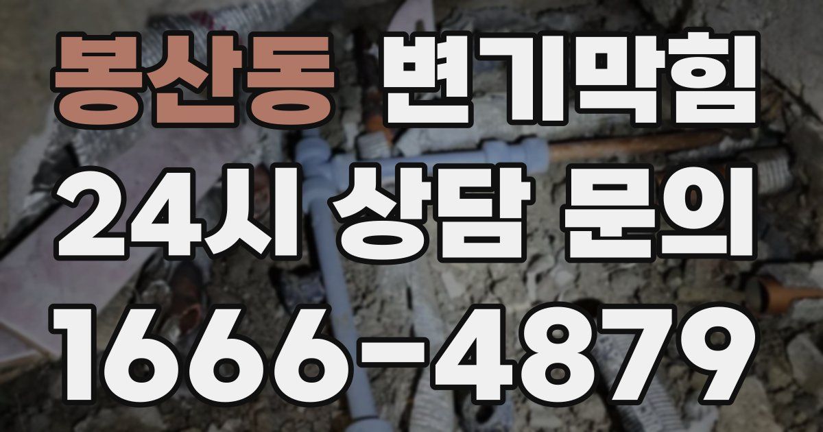 봉산동 변기