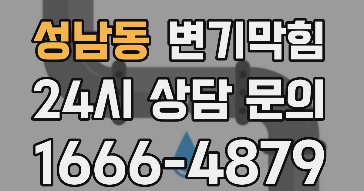 성남동 변기