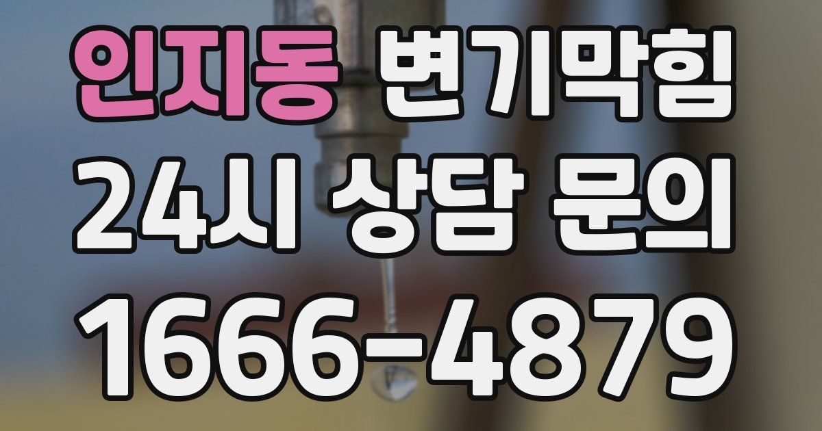 인지동 변기