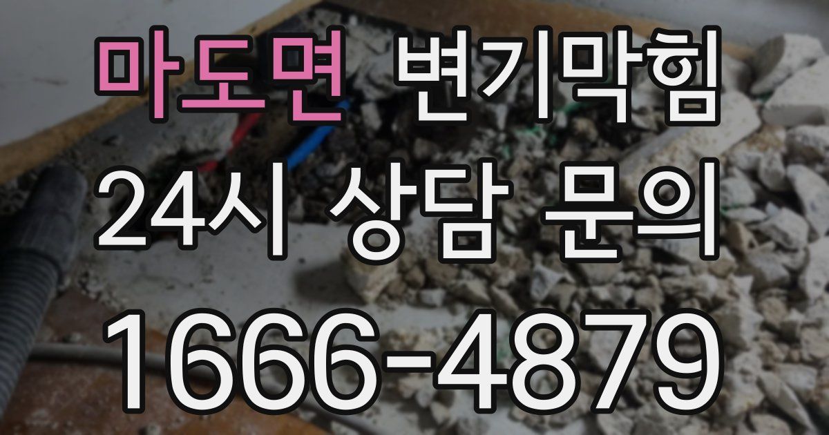 마도면 변기