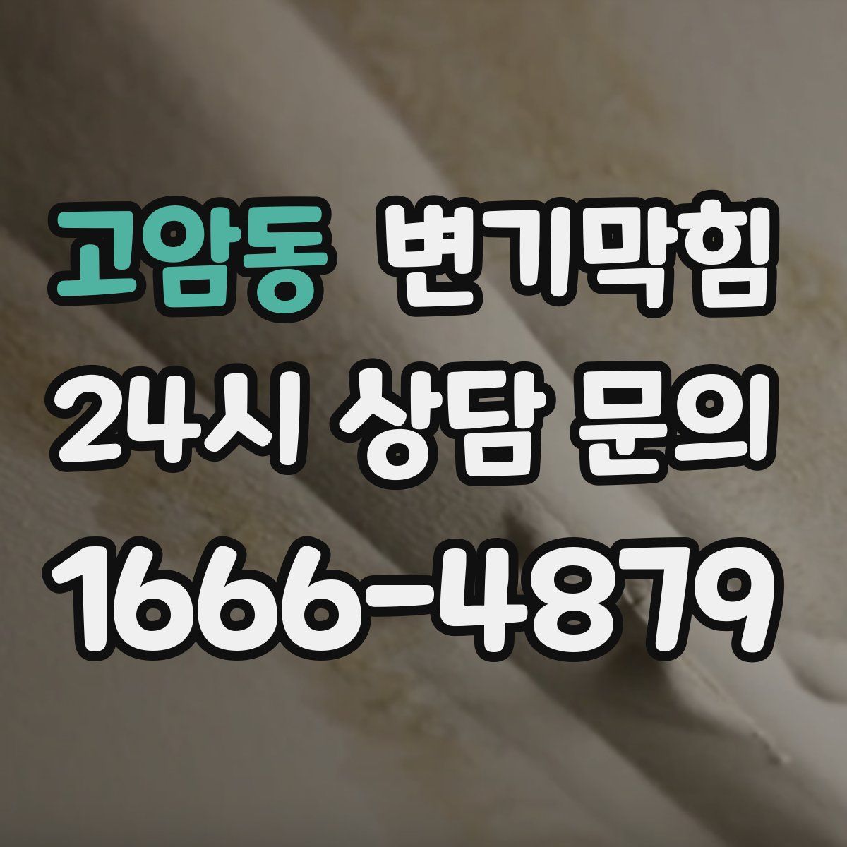 고암동 변기막힘