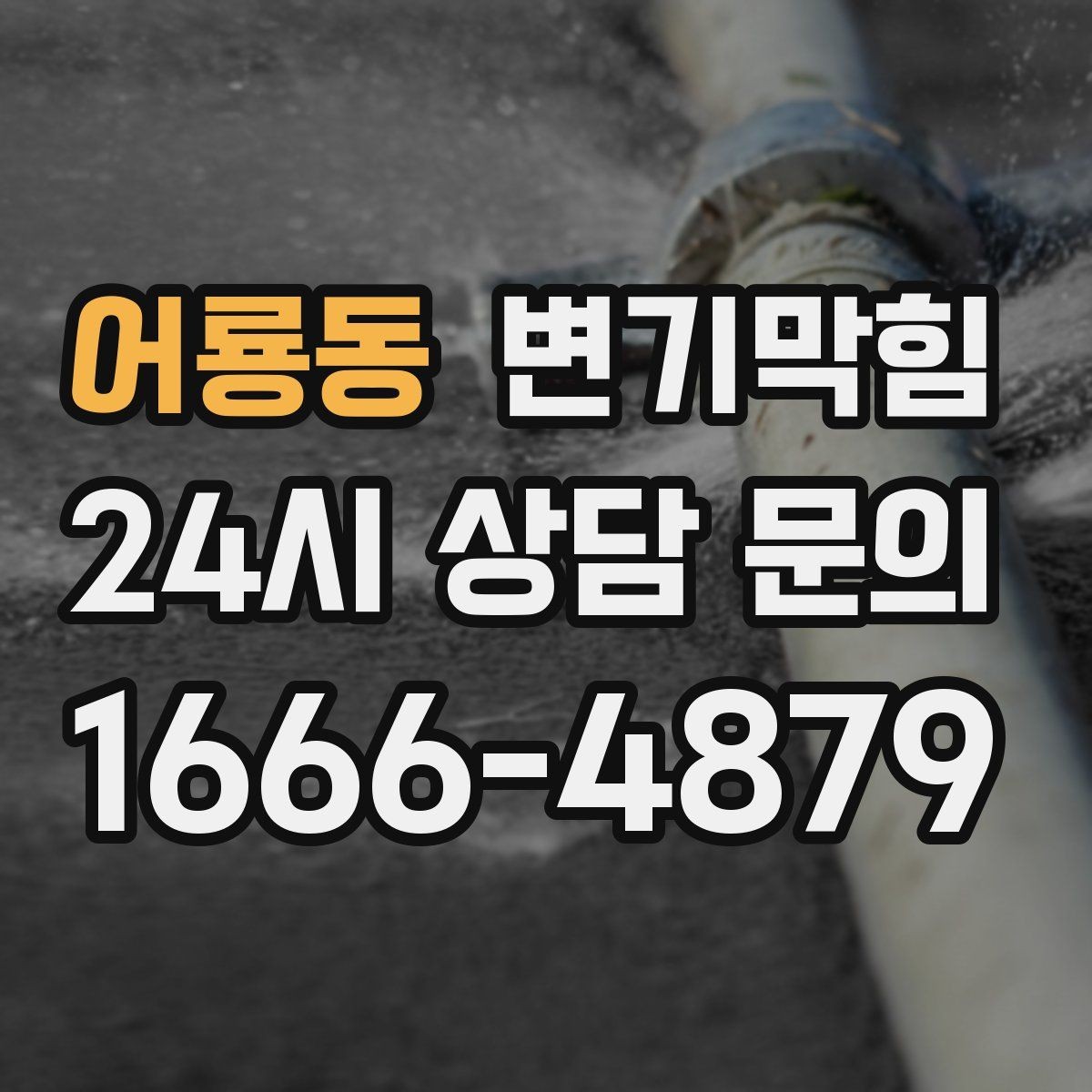 어룡동 변기막힘 아파트 화장실뚫기 고형 이물 바로 회수