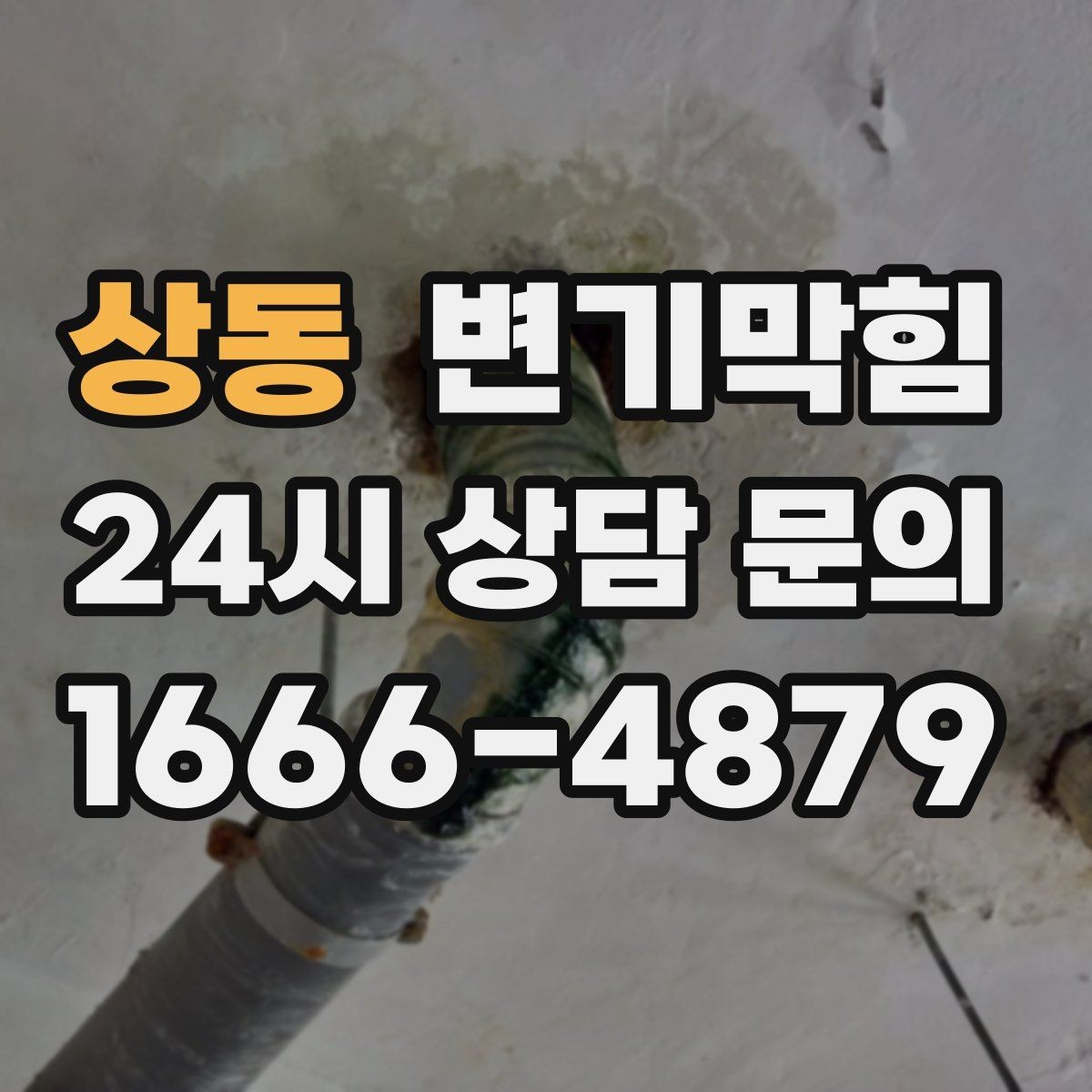 상동 변기막힘 아파트 화장실역류 층간 민원 해소