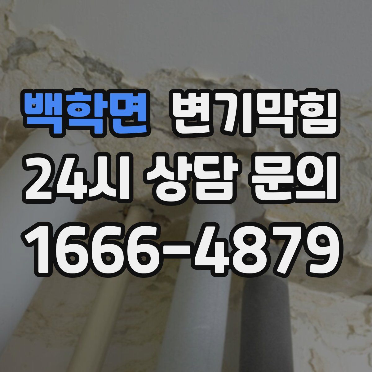 백학면 변기막힘