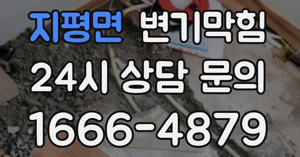 지평면 변기