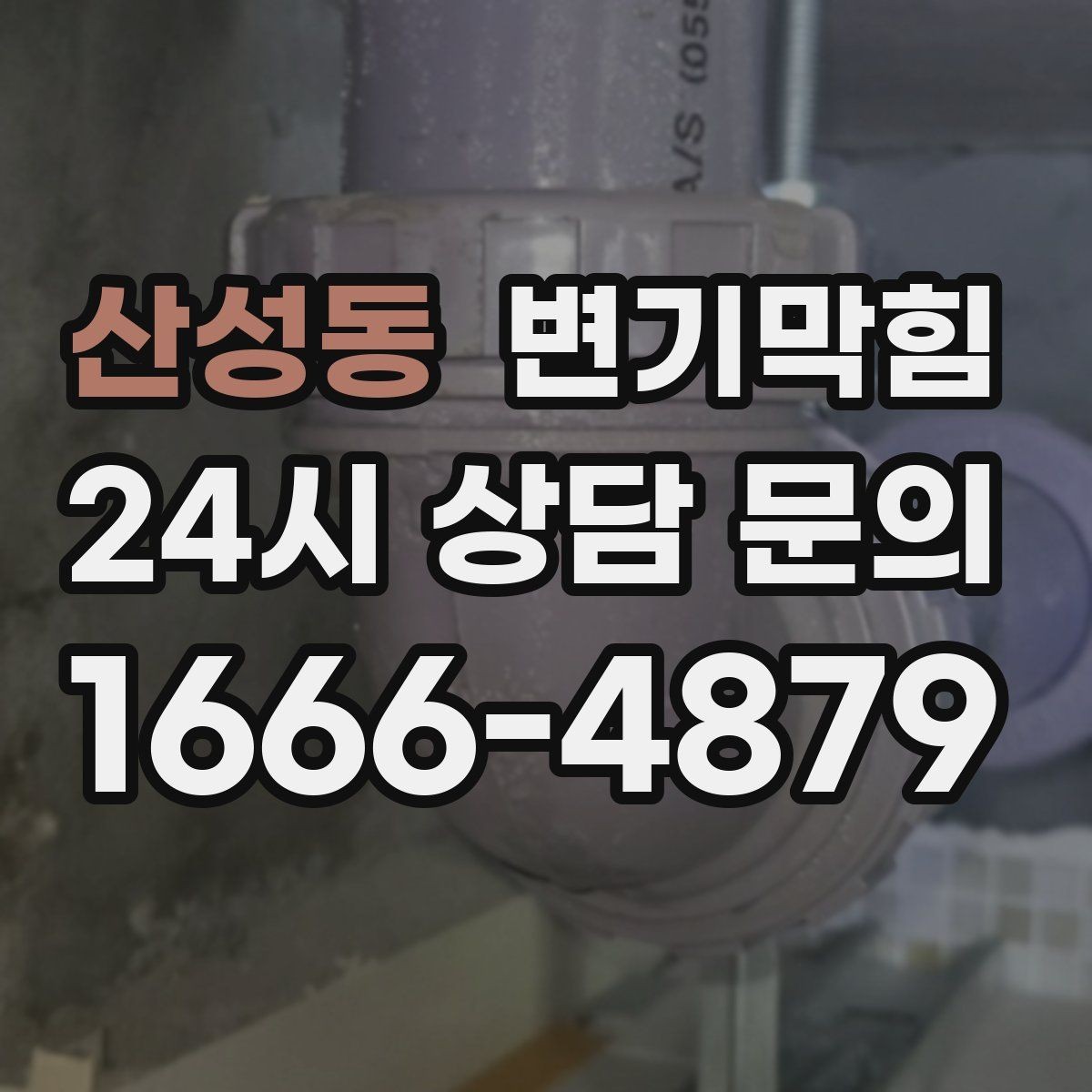 산성동 변기막힘 화장실 변기 막힘 공용 라인 의심 상황