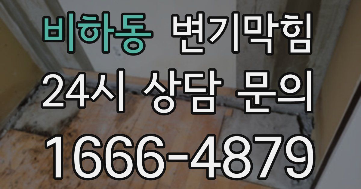 비하동 변기