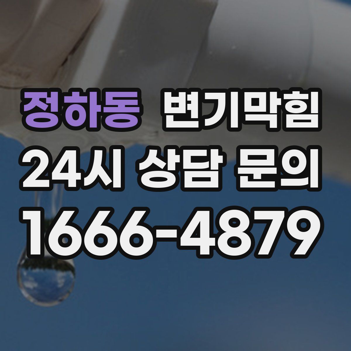 정하동 변기막힘