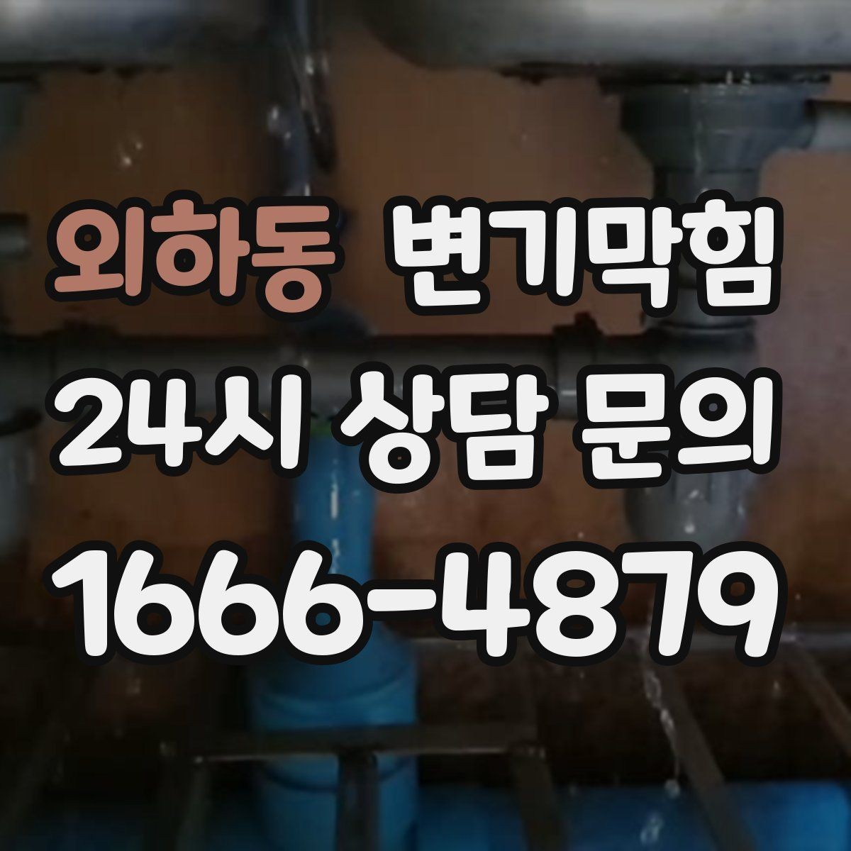 외하동 변기막힘 변기물이안찰때 트랩 마르기 방지