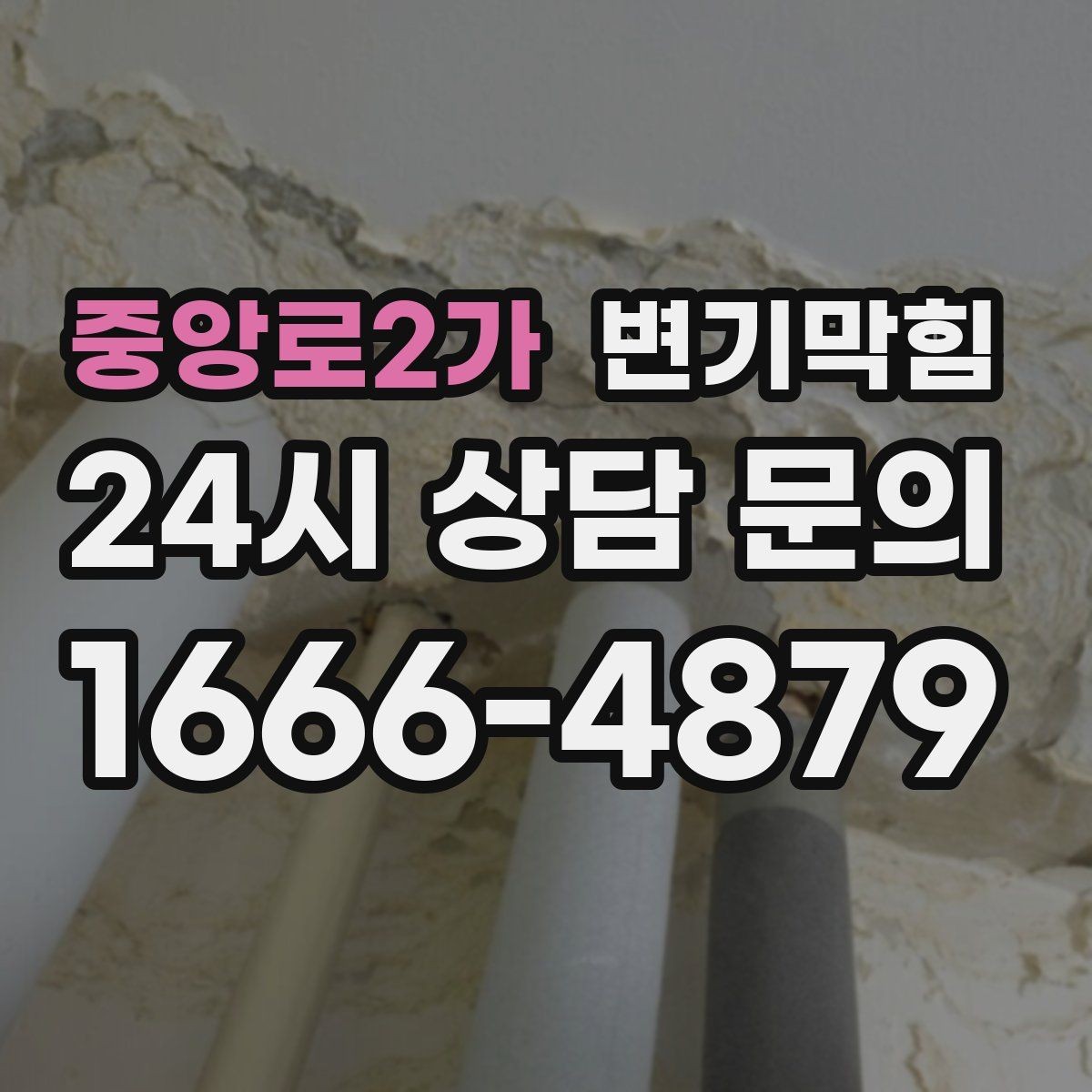 중앙로2가 변기막힘 단독 변기뚫기 바닥 누수 루트 차단