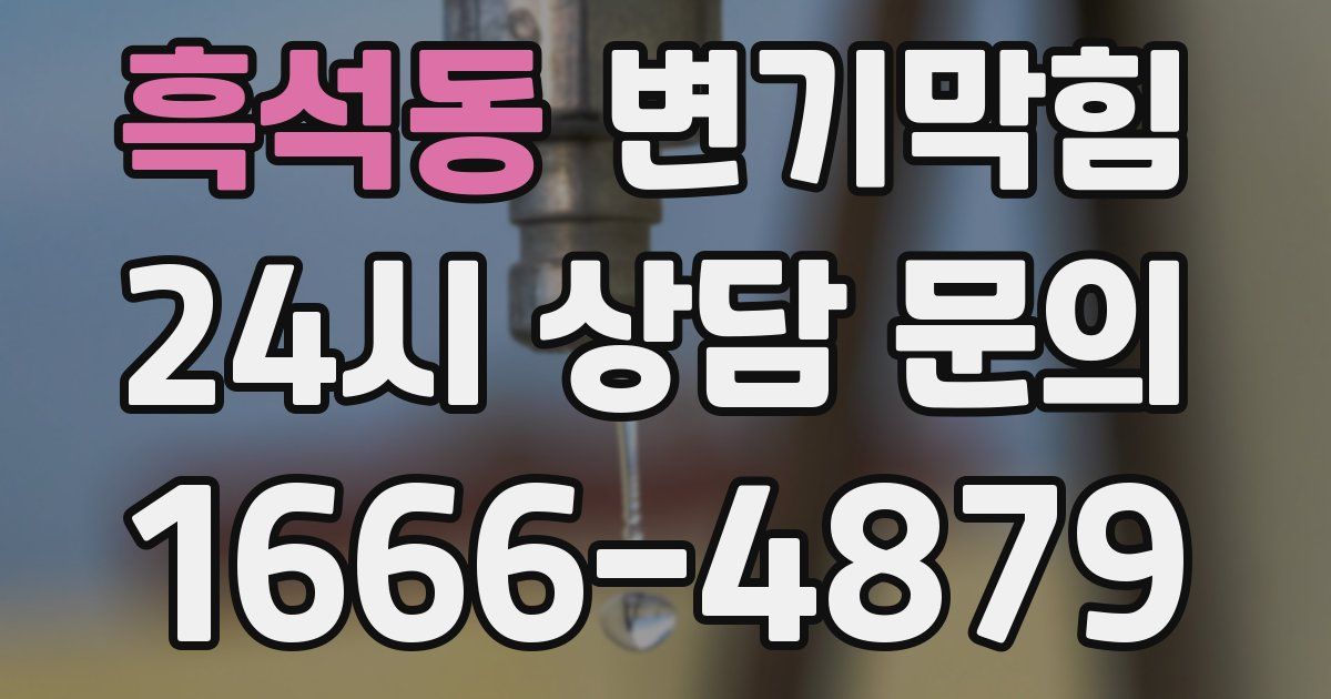 흑석동 변기