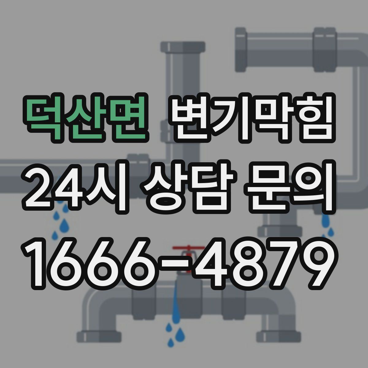 덕산면 변기막힘