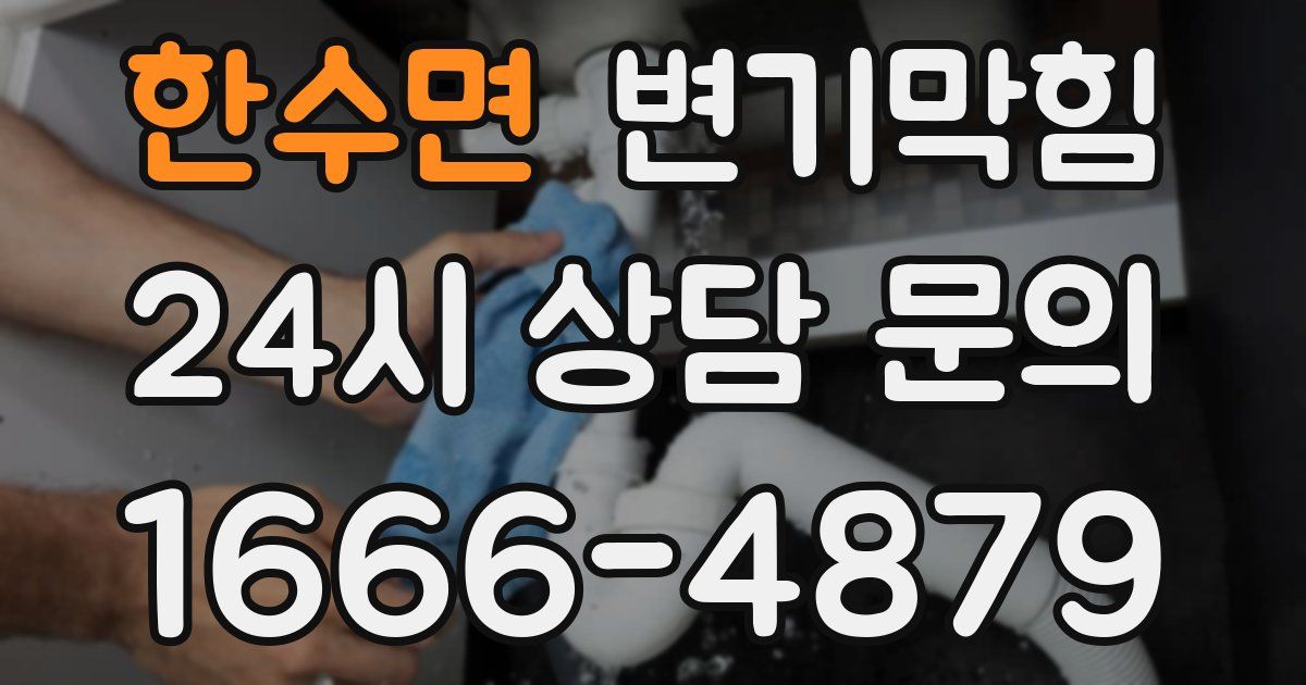 한수면 변기