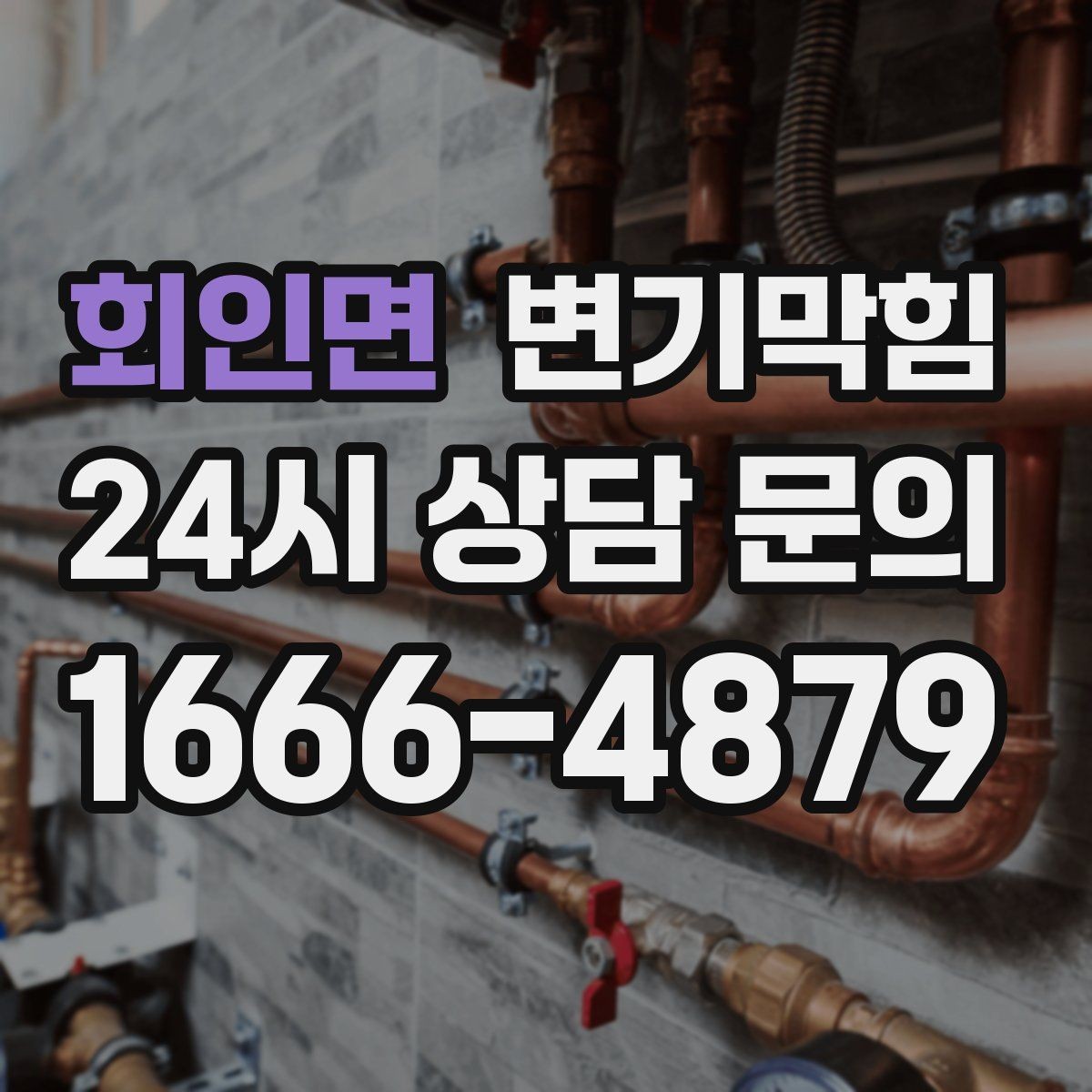 회인면 변기막힘 사무실 화장실역류 통기 라인 개선