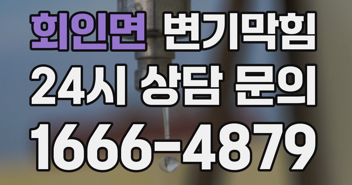 회인면 변기