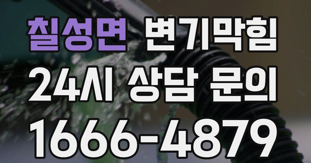 칠성면 변기