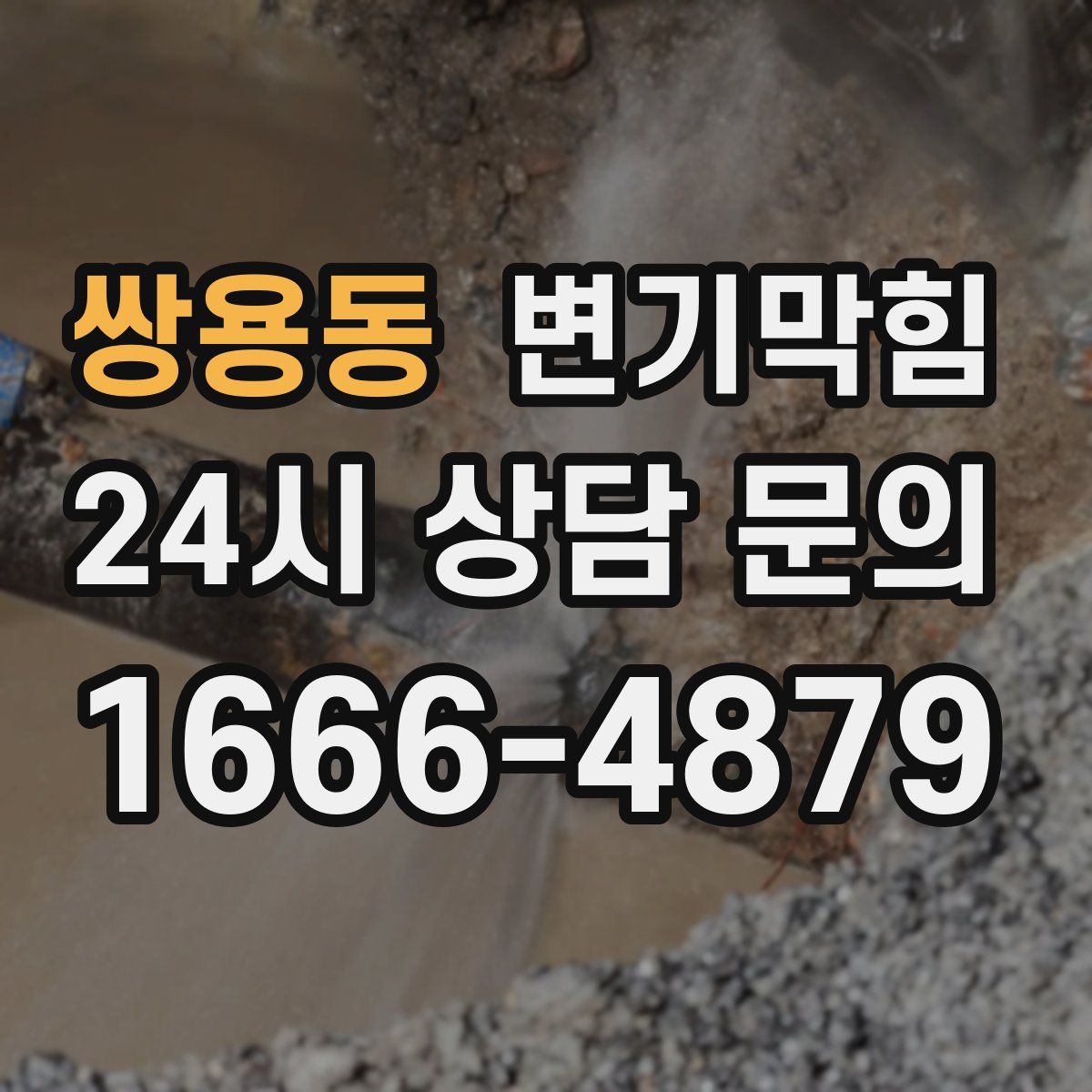 쌍용동 변기막힘