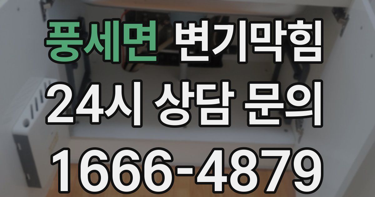 풍세면 변기