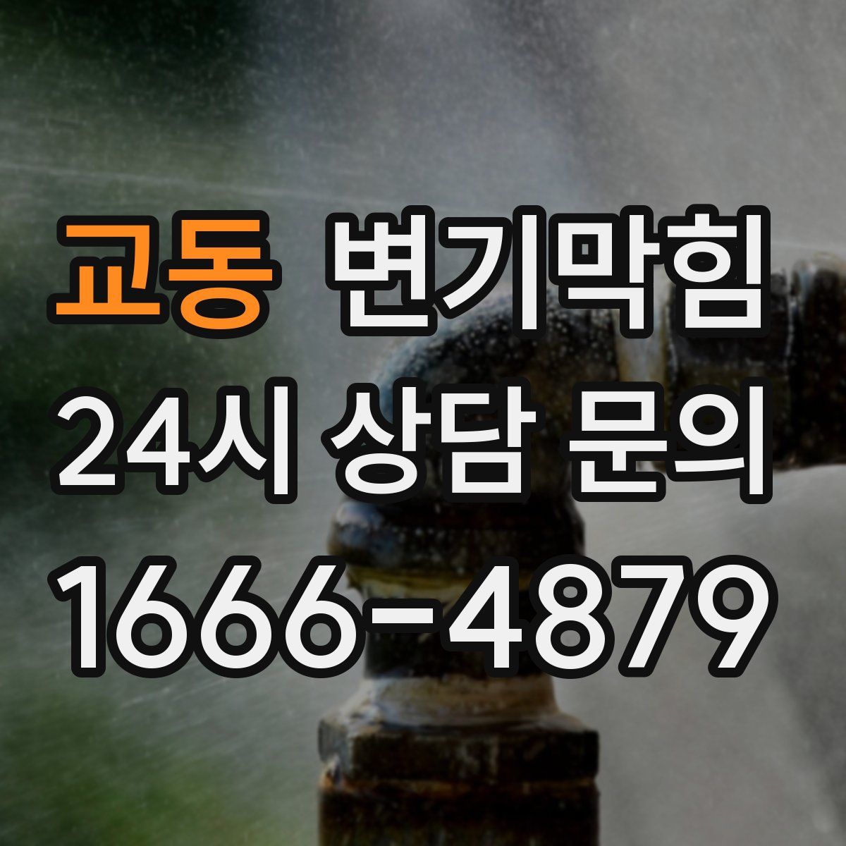 교동 변기막힘