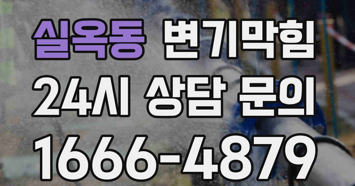 실옥동 변기