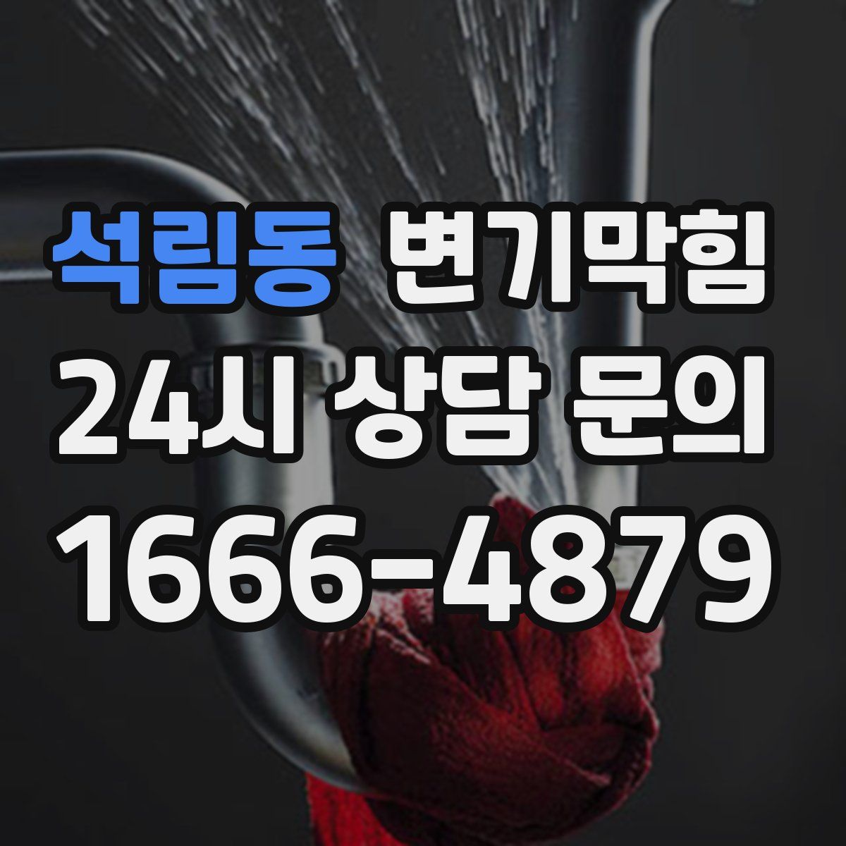 석림동 변기막힘