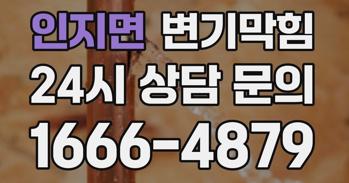 인지면 변기