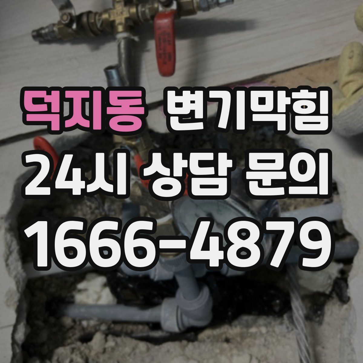 덕지동 변기막힘