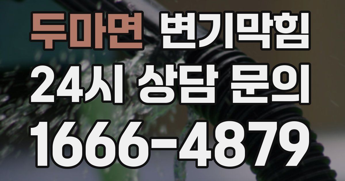두마면 변기