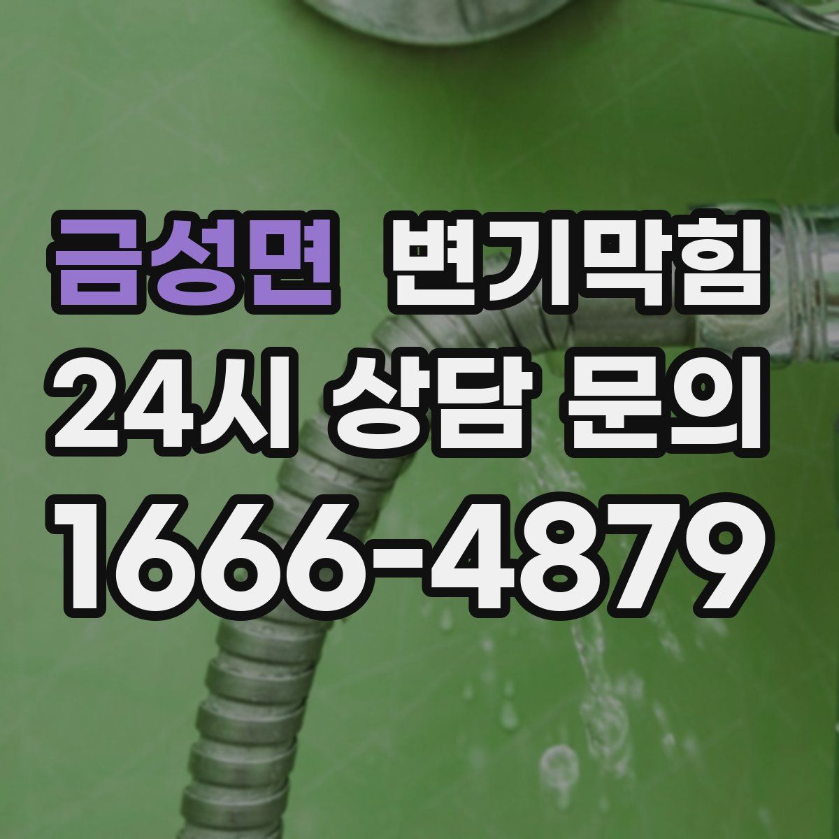 금성면 변기막힘