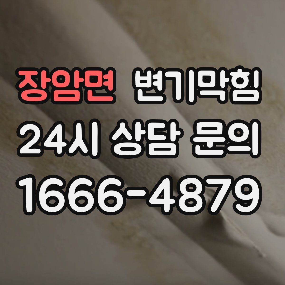 장암면 변기막힘 변기가 막혔을 때 물 내림 잠시 멈추기