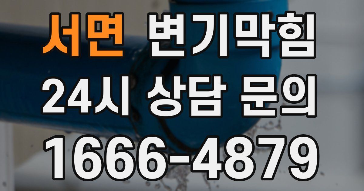 서면 변기