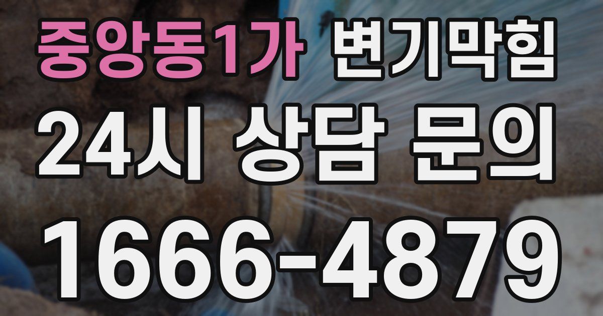 중앙동1가 변기