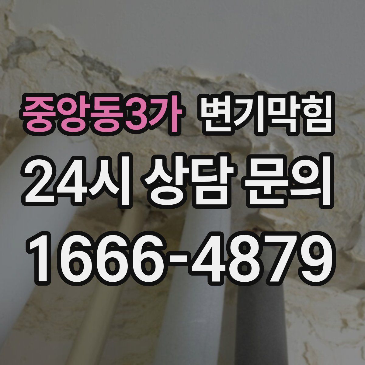 중앙동3가 변기막힘