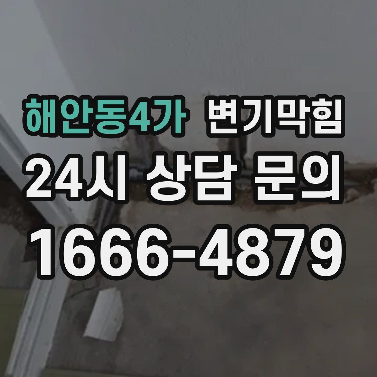 해안동4가 변기막힘 카페 변기뚫기 오픈 키친 냄새 차단