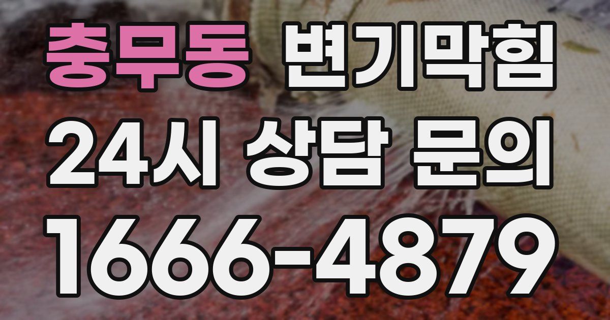 충무동 변기