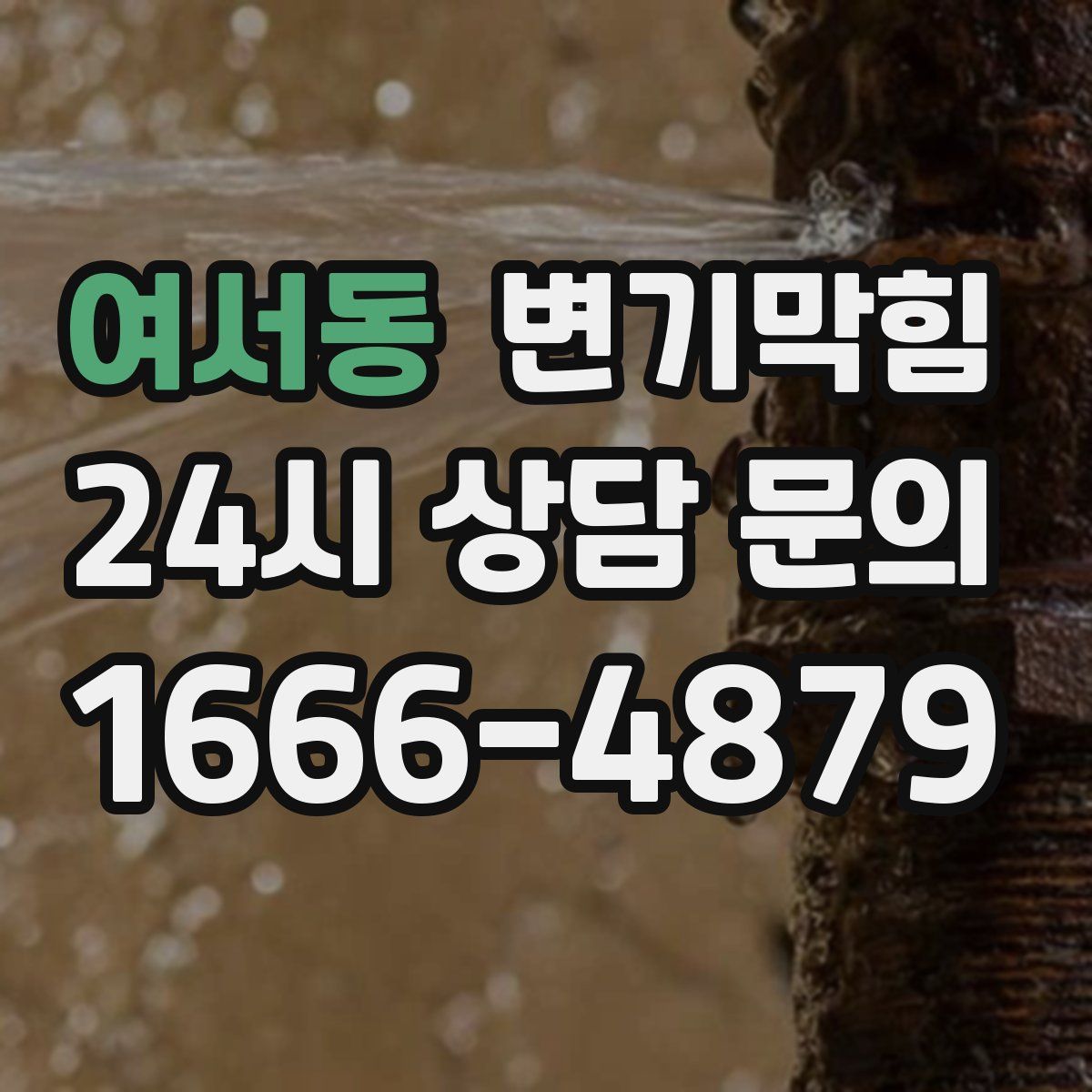여서동 변기막힘