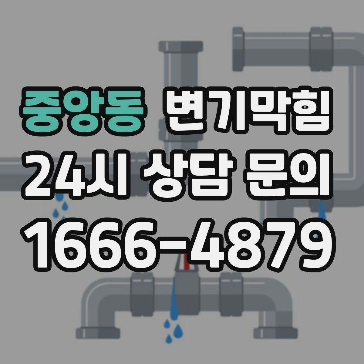 중앙동 변기막힘 빌라 내시경으로 병목 특정