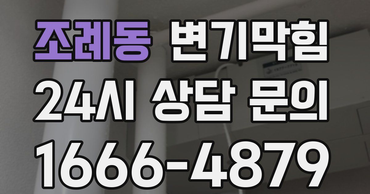 조례동 변기