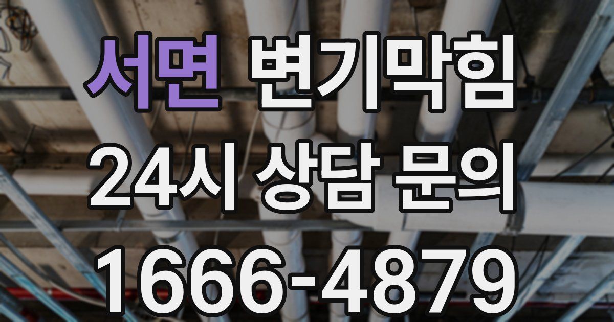 서면 변기