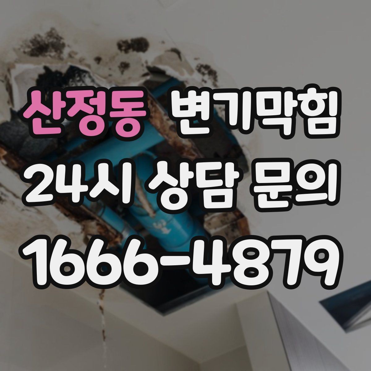 산정동 변기막힘 변기뚫는업체 당일 가능 시간대 묻기