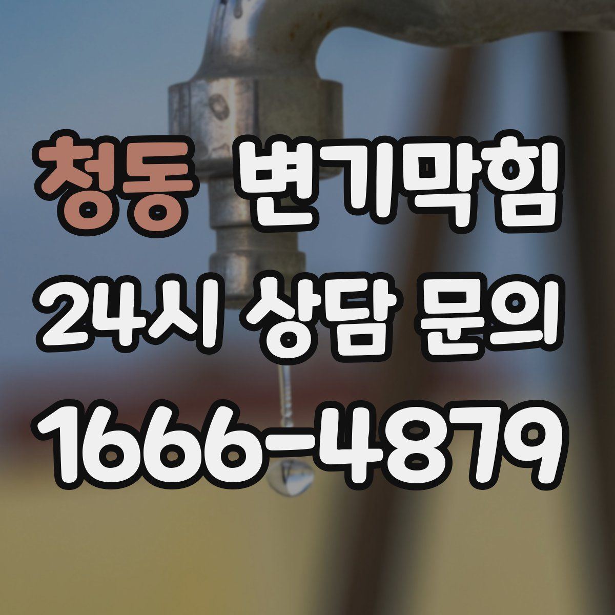 청동 변기막힘