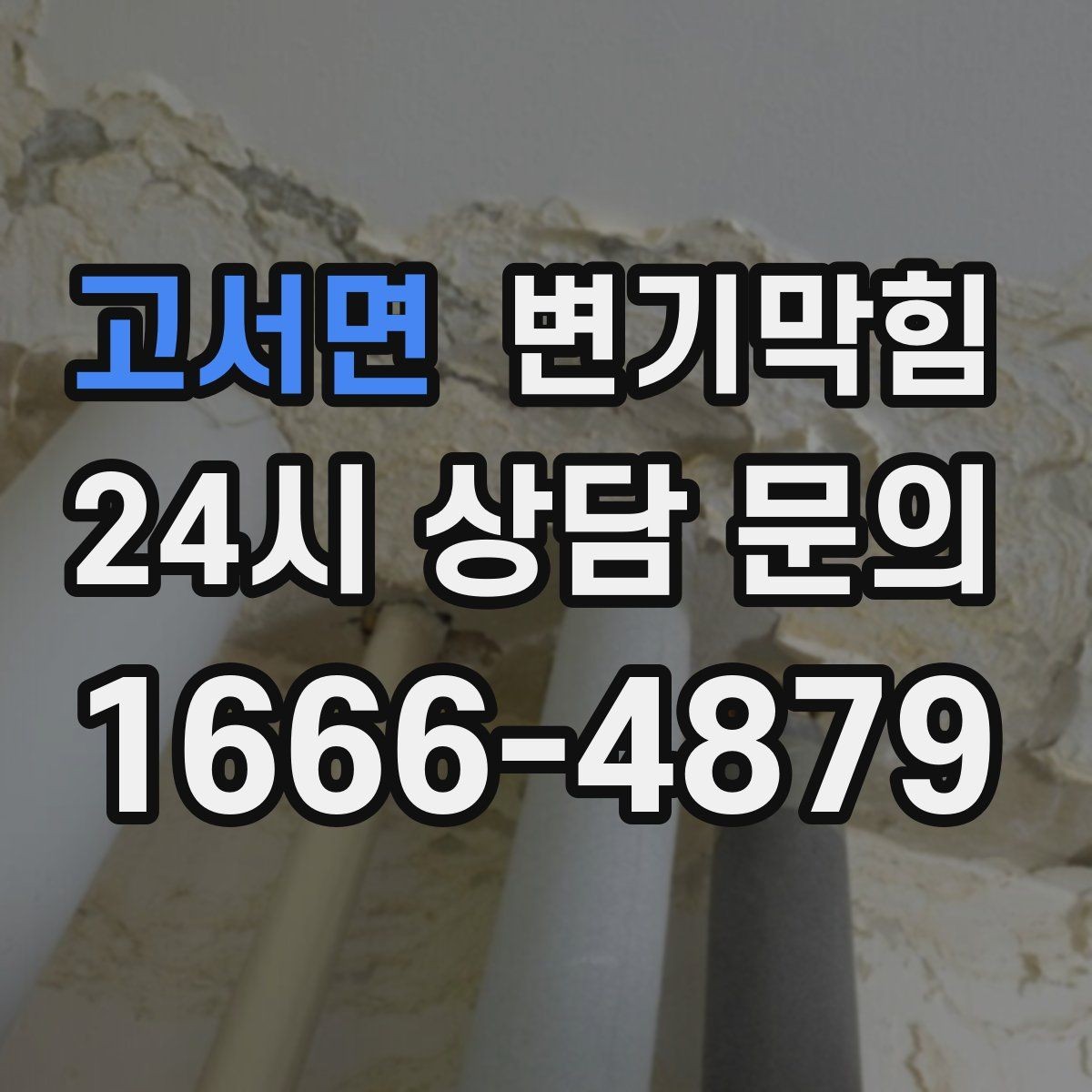 고서면 변기막힘 사무실 화장실역류 통기 라인 개선