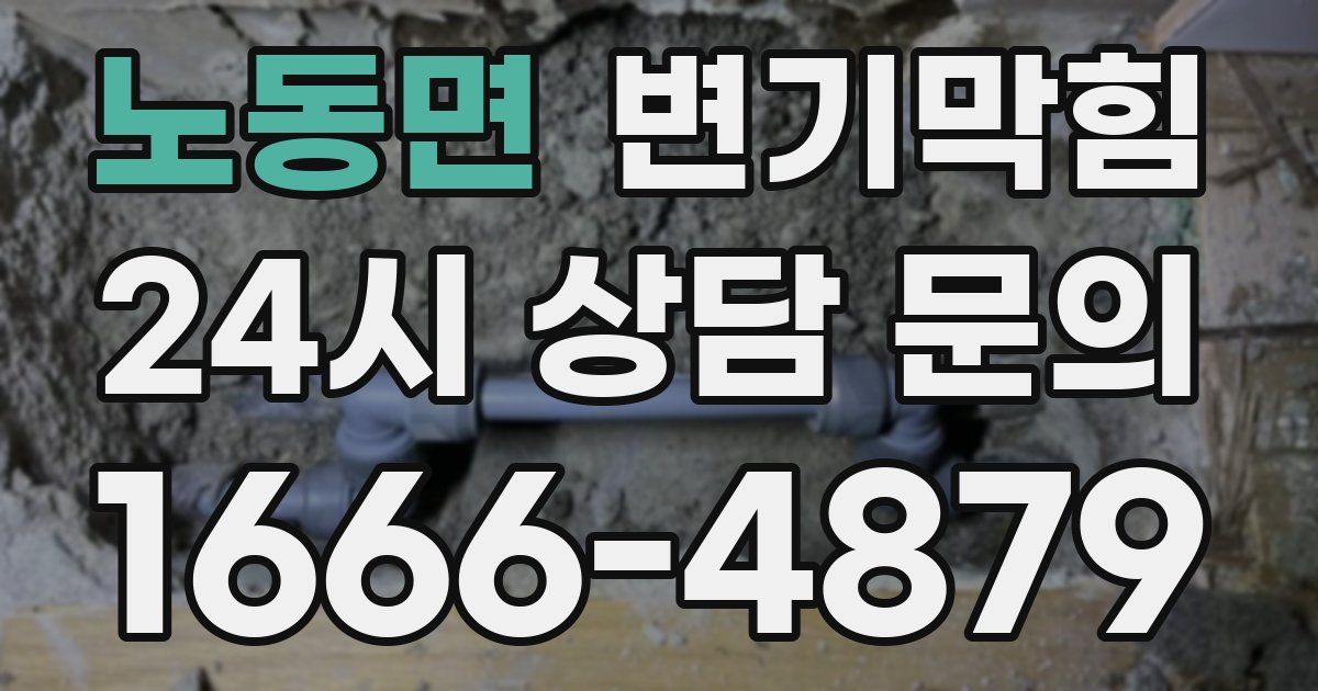 노동면 변기