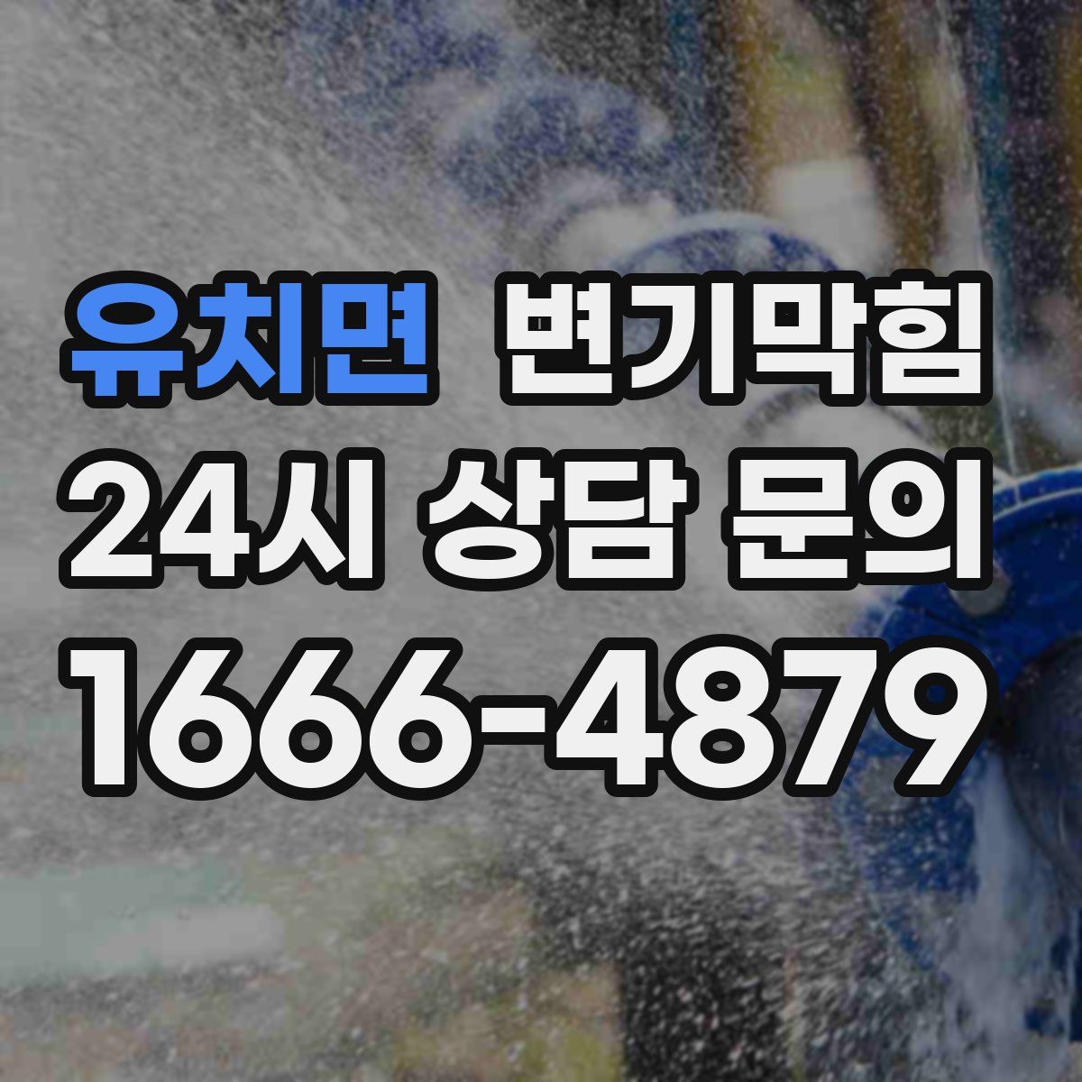 유치면 변기막힘