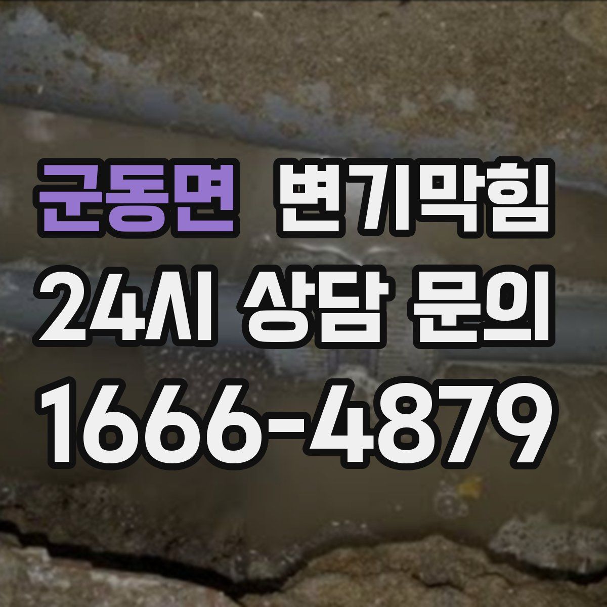 군동면 변기막힘