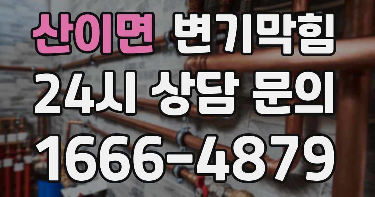 산이면 변기