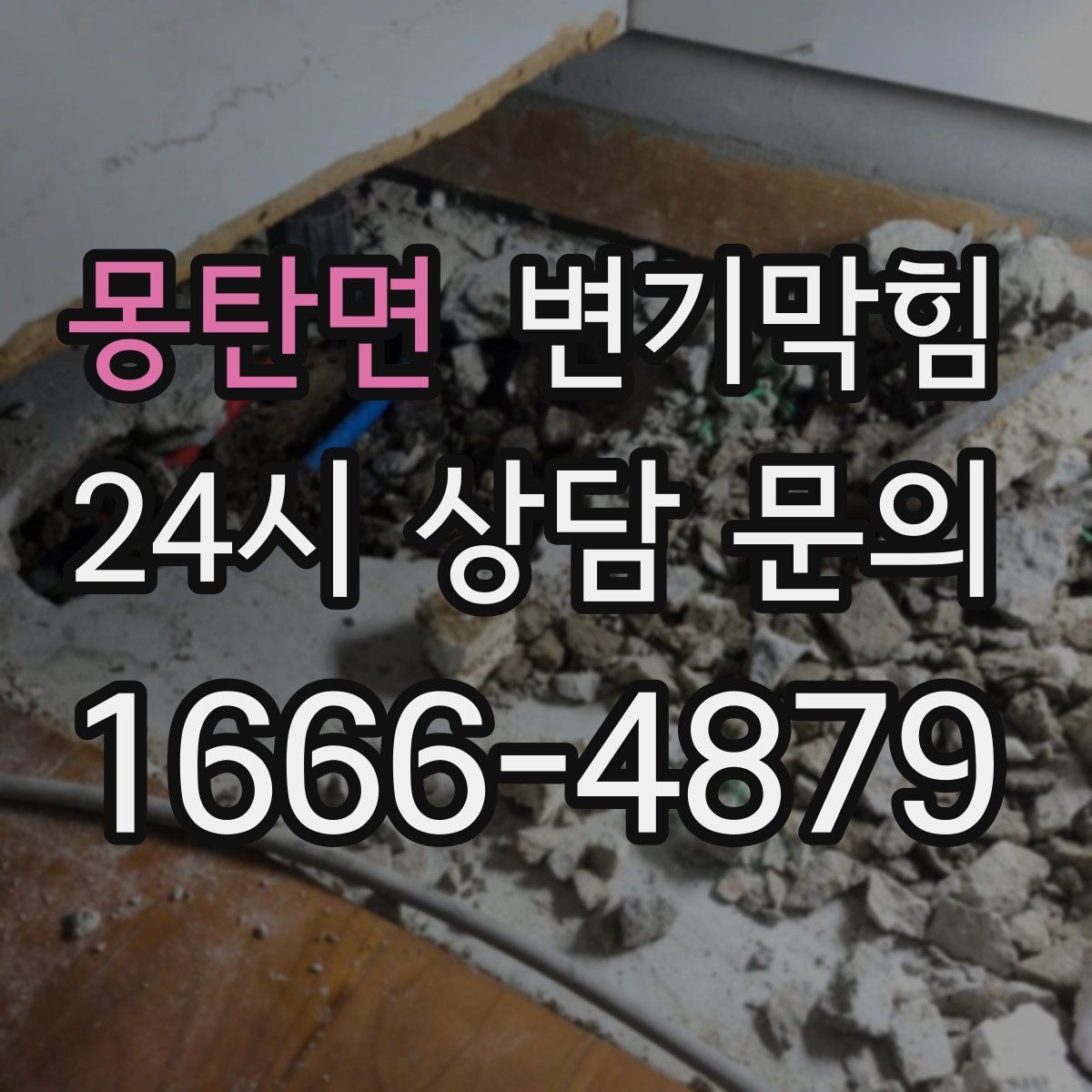 몽탄면 변기막힘 단독 변기뚫기 바닥 누수 루트 차단